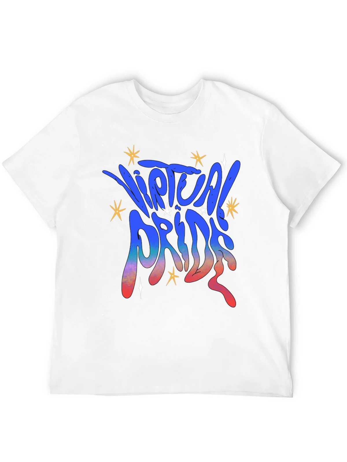 Virtual Pride Graphic Tee - Black Unisex T-Shirt product image 10