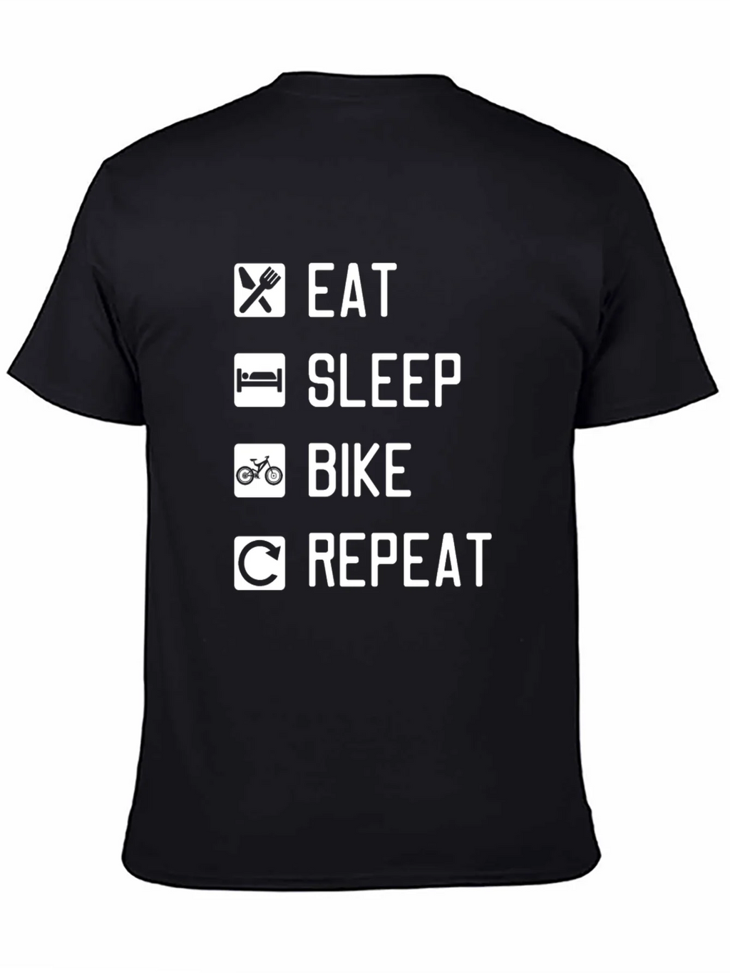 Eat Sleep Bike Repeat Graphic Tee - Cycling T-Shirt product image 4