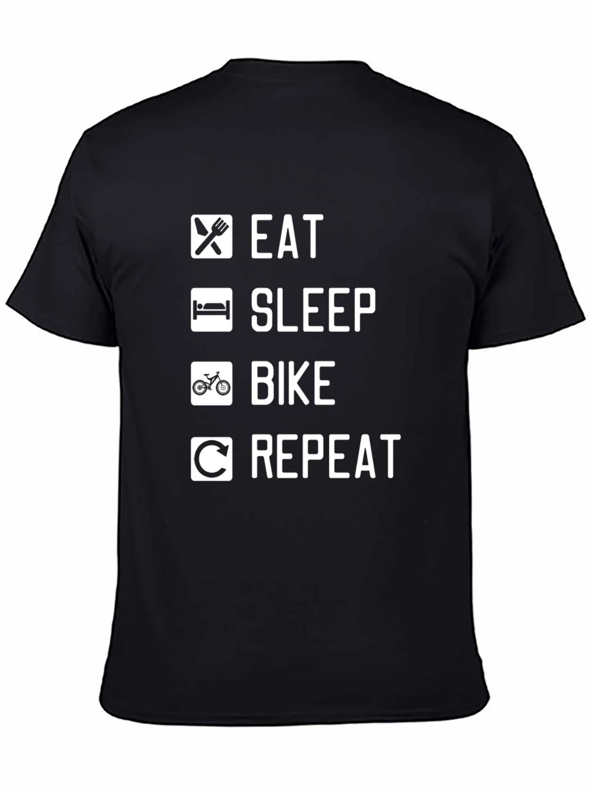 Eat Sleep Bike Repeat Graphic Tee - Cycling T-Shirt product image 4