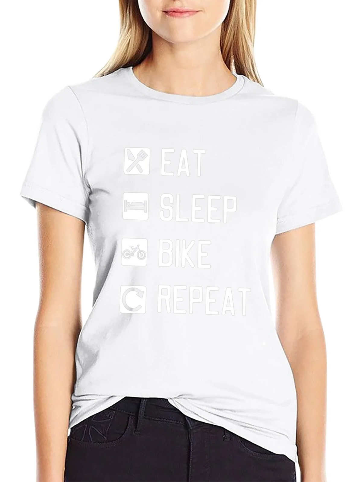 Eat Sleep Bike Repeat Graphic Tee - Cycling T-Shirt product image 8