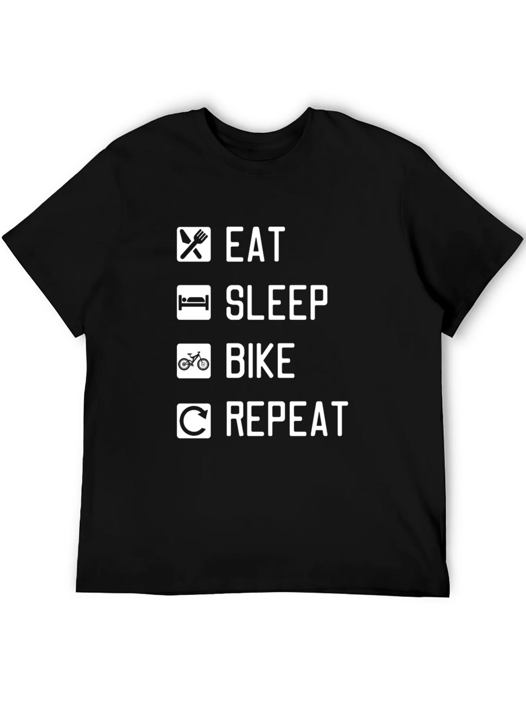 Eat Sleep Bike Repeat Graphic Tee - Cycling T-Shirt product image 5
