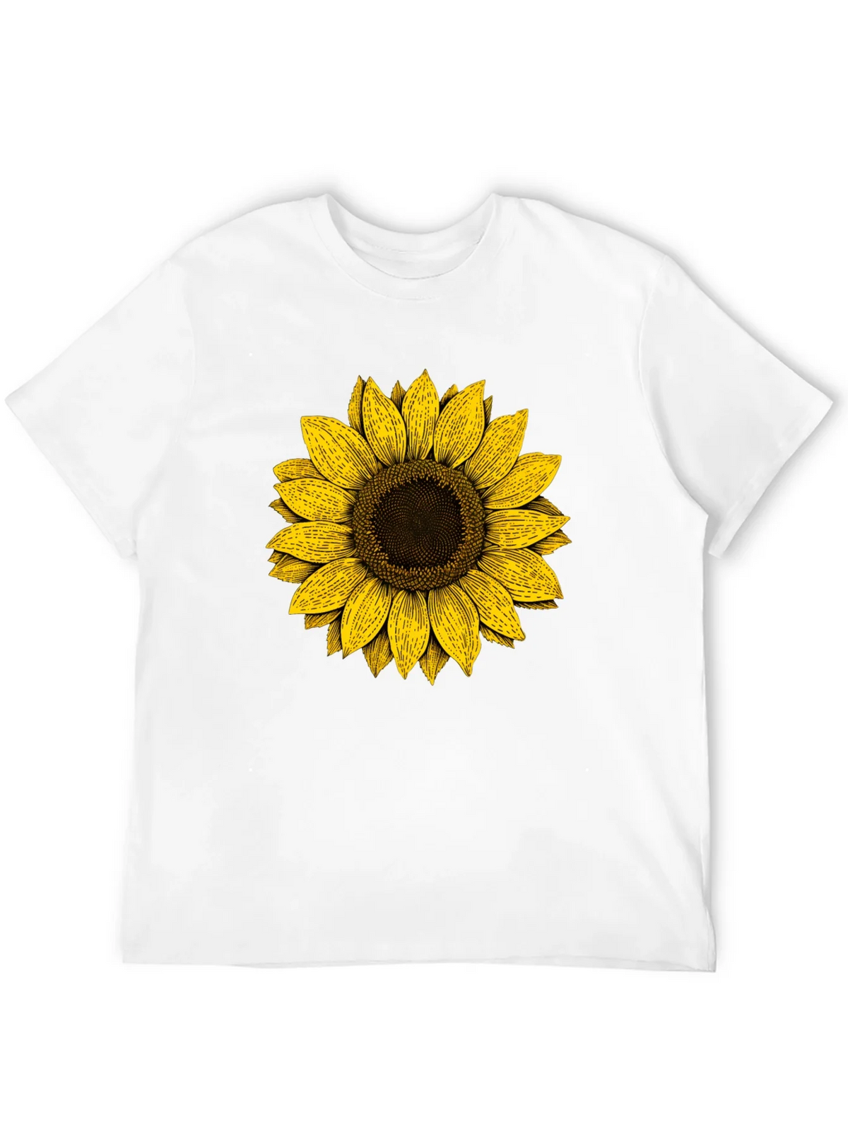 Sunflower Graphic Print Black T-Shirt product image 11