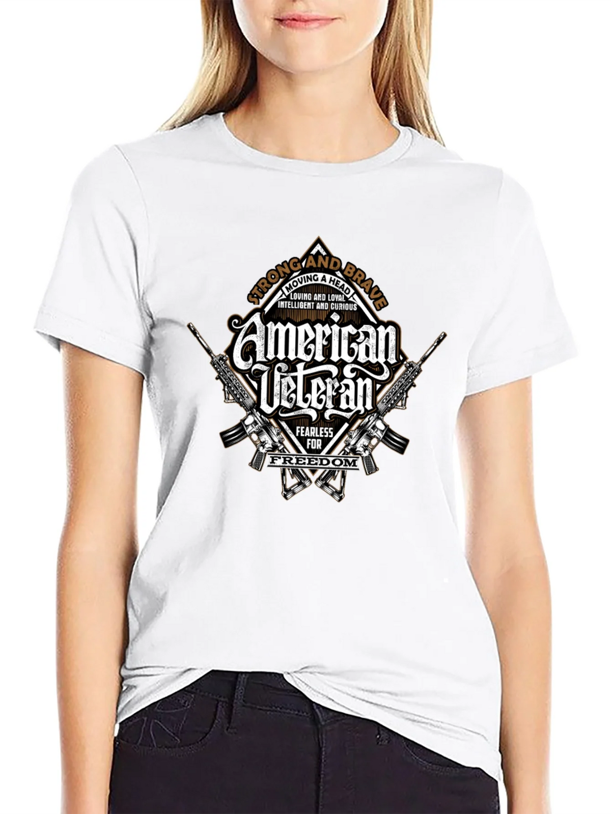American Veteran Graphic Print T-Shirt product image 4