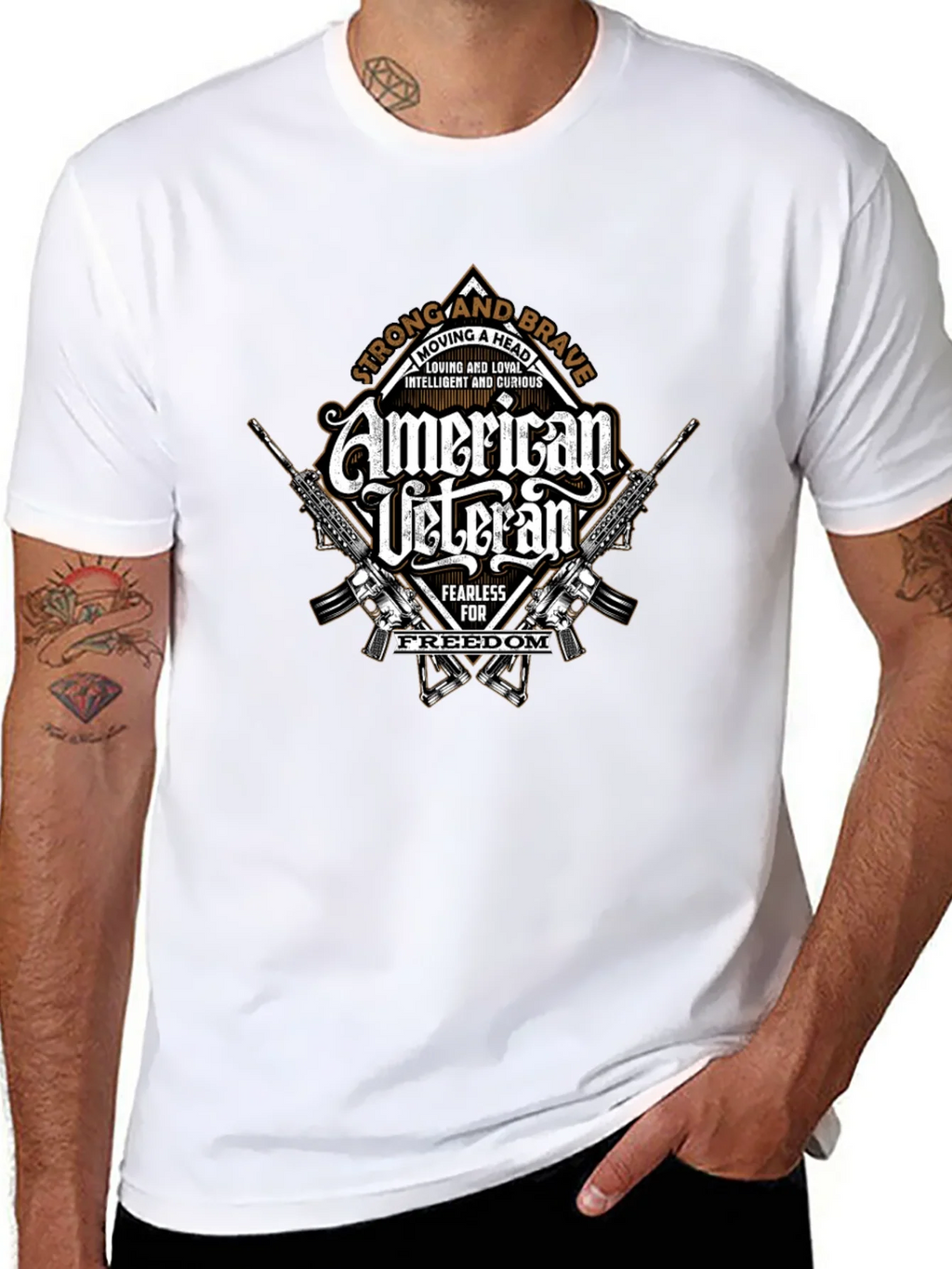 American Veteran Graphic Print T-Shirt product image 3