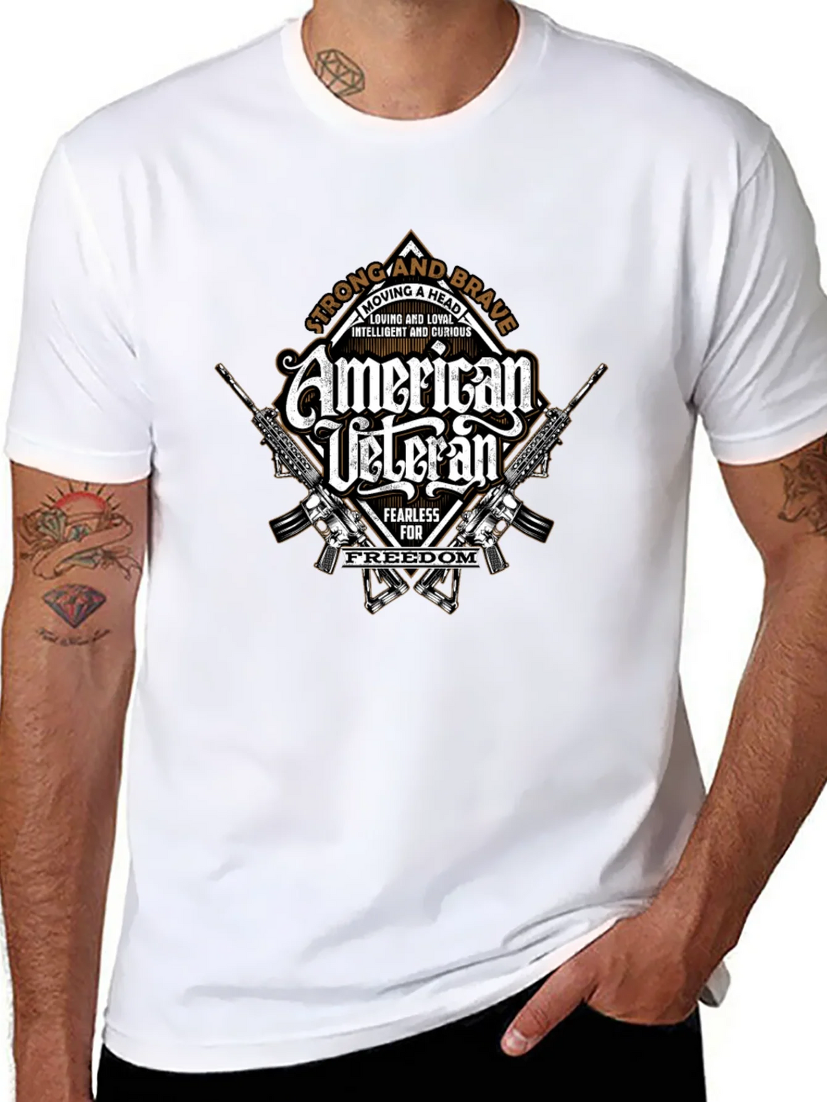 American Veteran Graphic Print T-Shirt product image 3