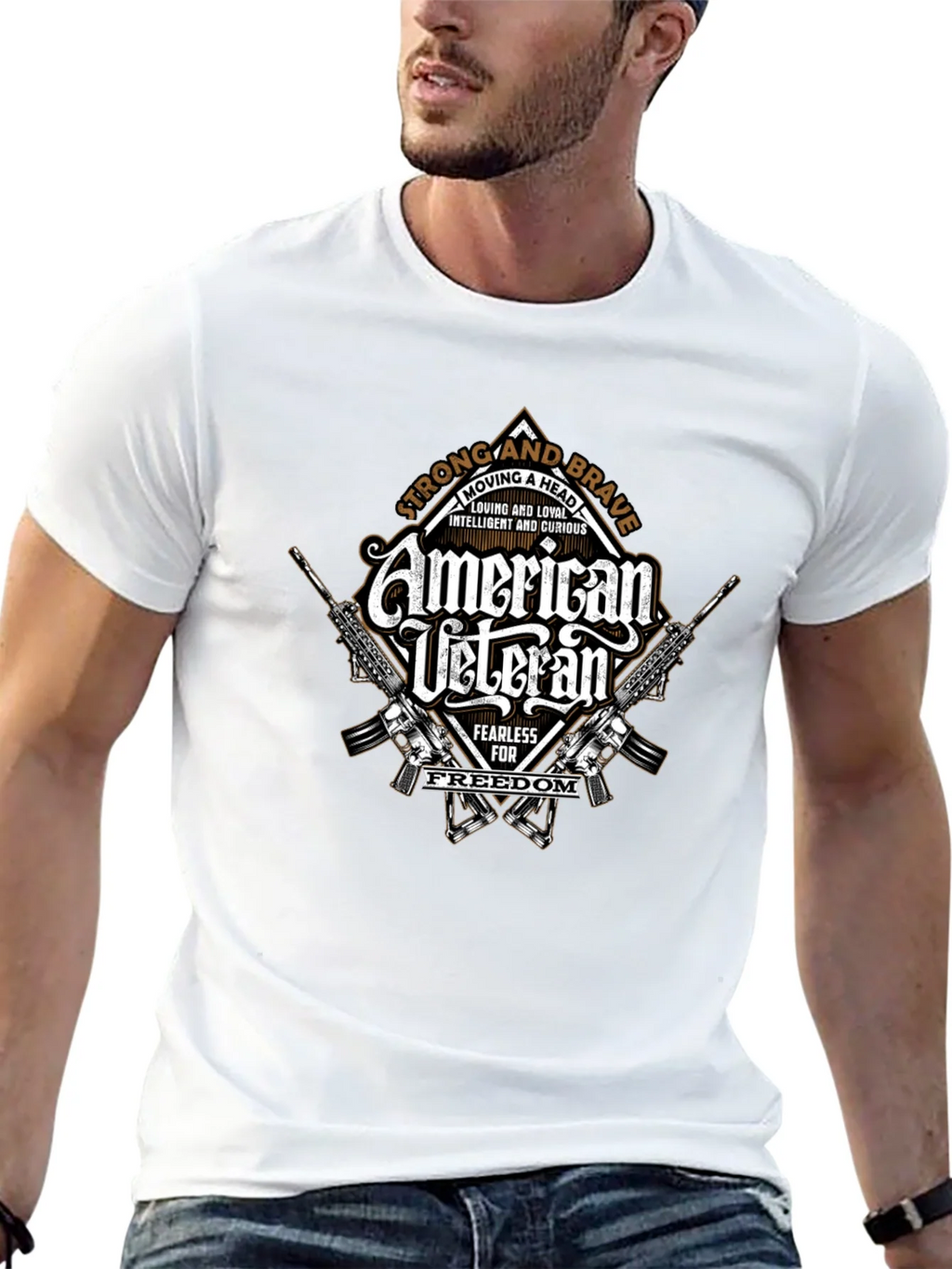 American Veteran Graphic Print T-Shirt product image 7