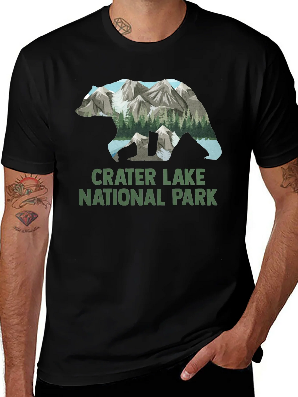 Crater Lake National Park Bear T-Shirt product image 1
