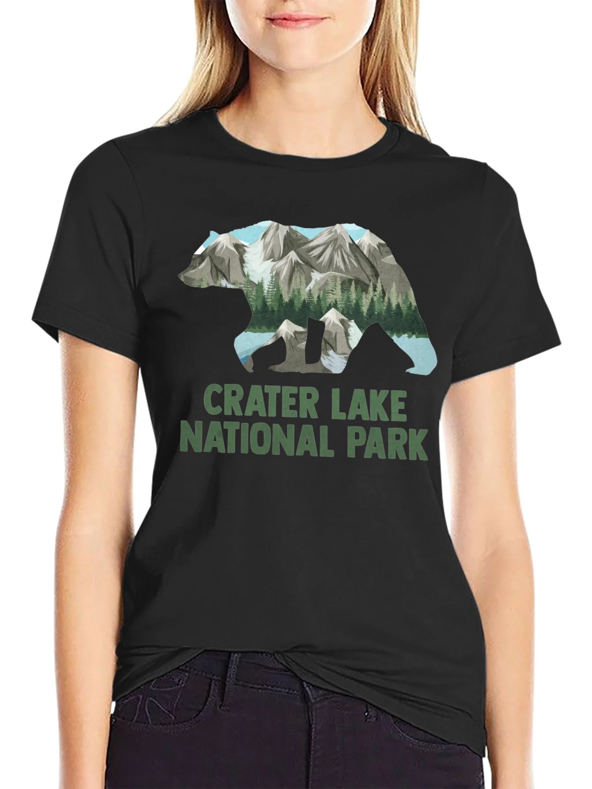 Crater Lake National Park Bear T-Shirt product image 2