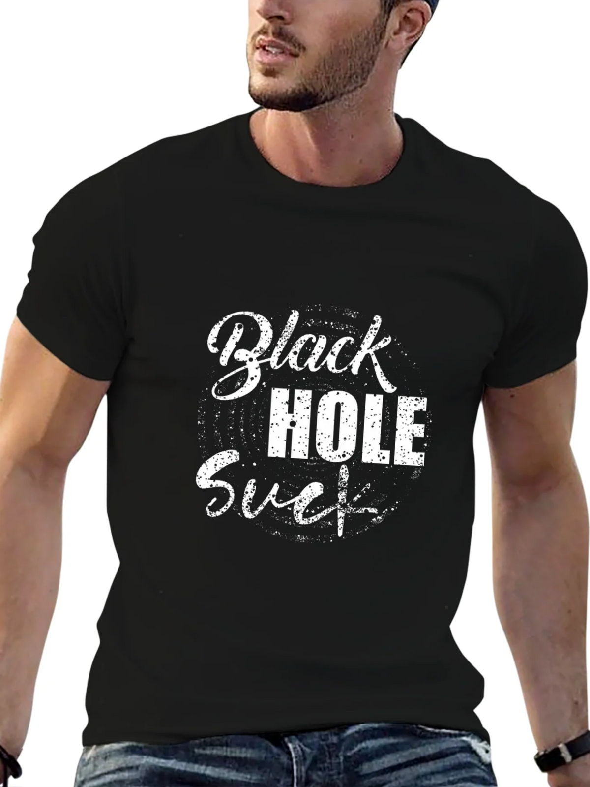 Black Hole Sucks Graphic T-Shirt product image 6