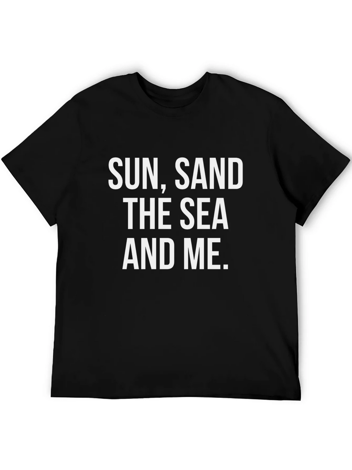 Sun Sand Sea and Me Black Graphic Tee product image 5