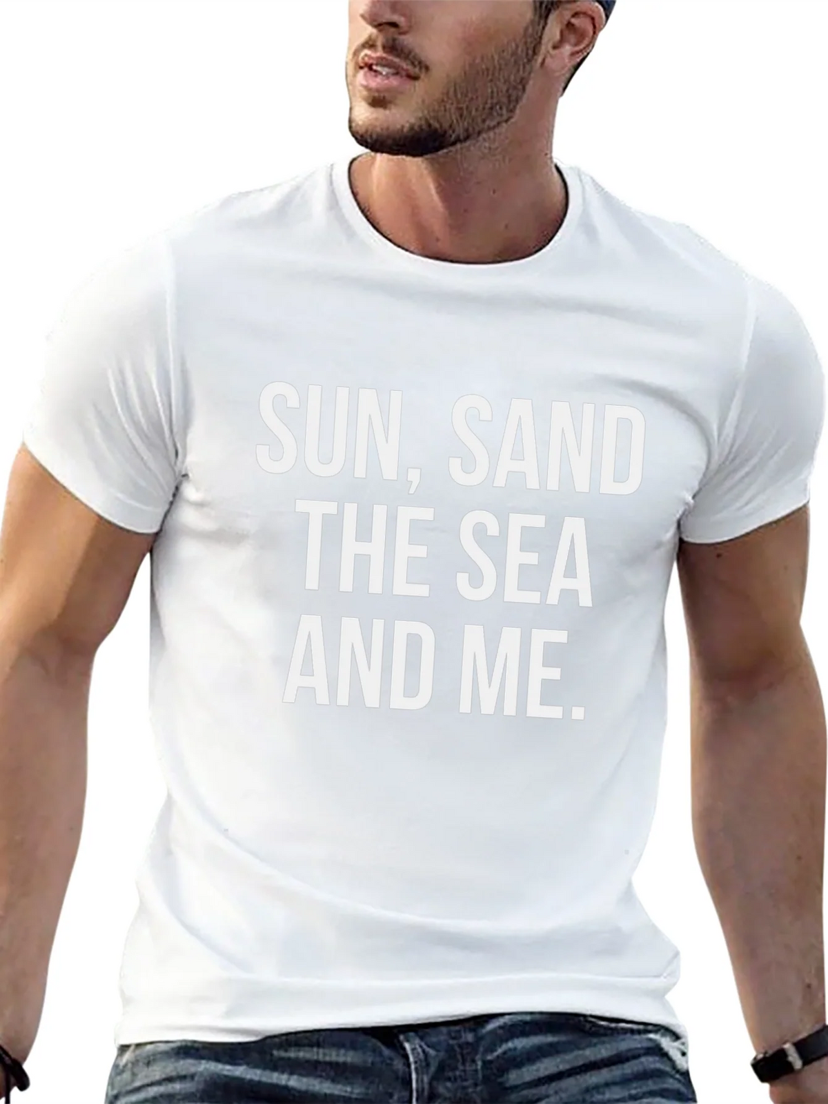 Sun Sand Sea and Me Black Graphic Tee product image 12