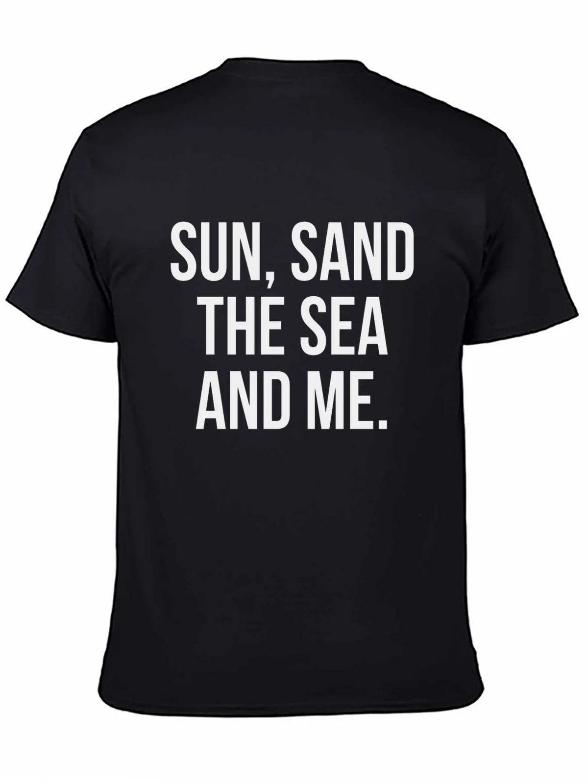 Sun Sand Sea and Me Black Graphic Tee product image 4