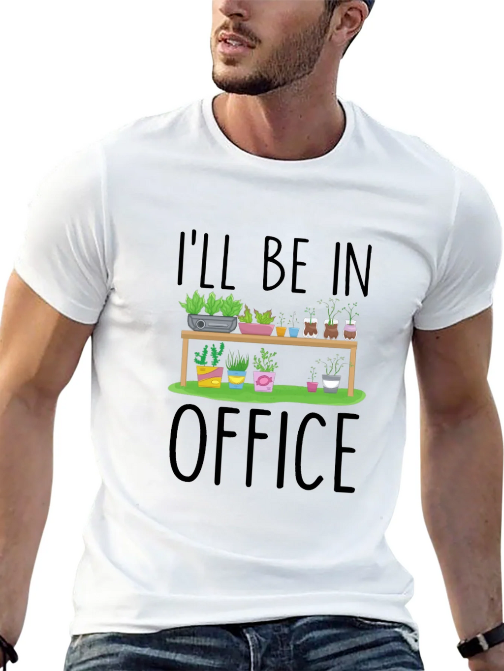 Ill Be In My Plant Office Graphic T-Shirt product image 12