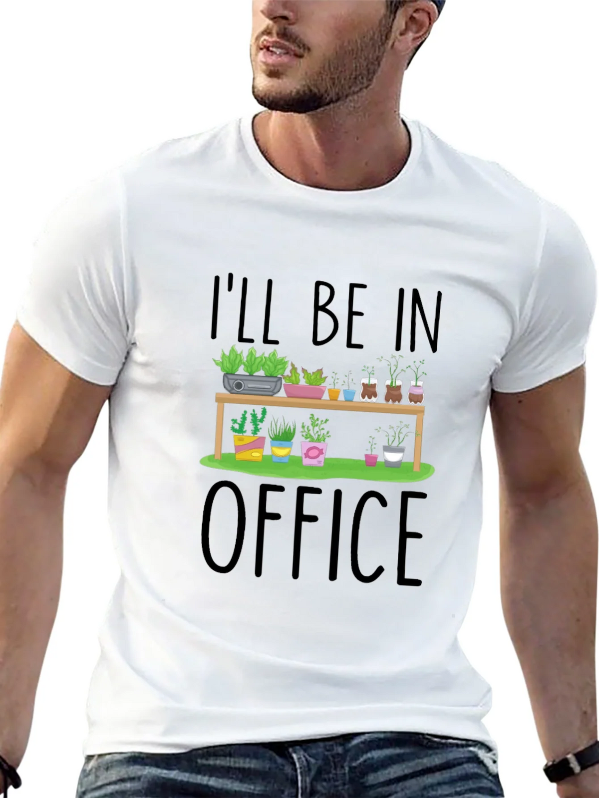 Ill Be In My Plant Office Graphic T-Shirt product image 12