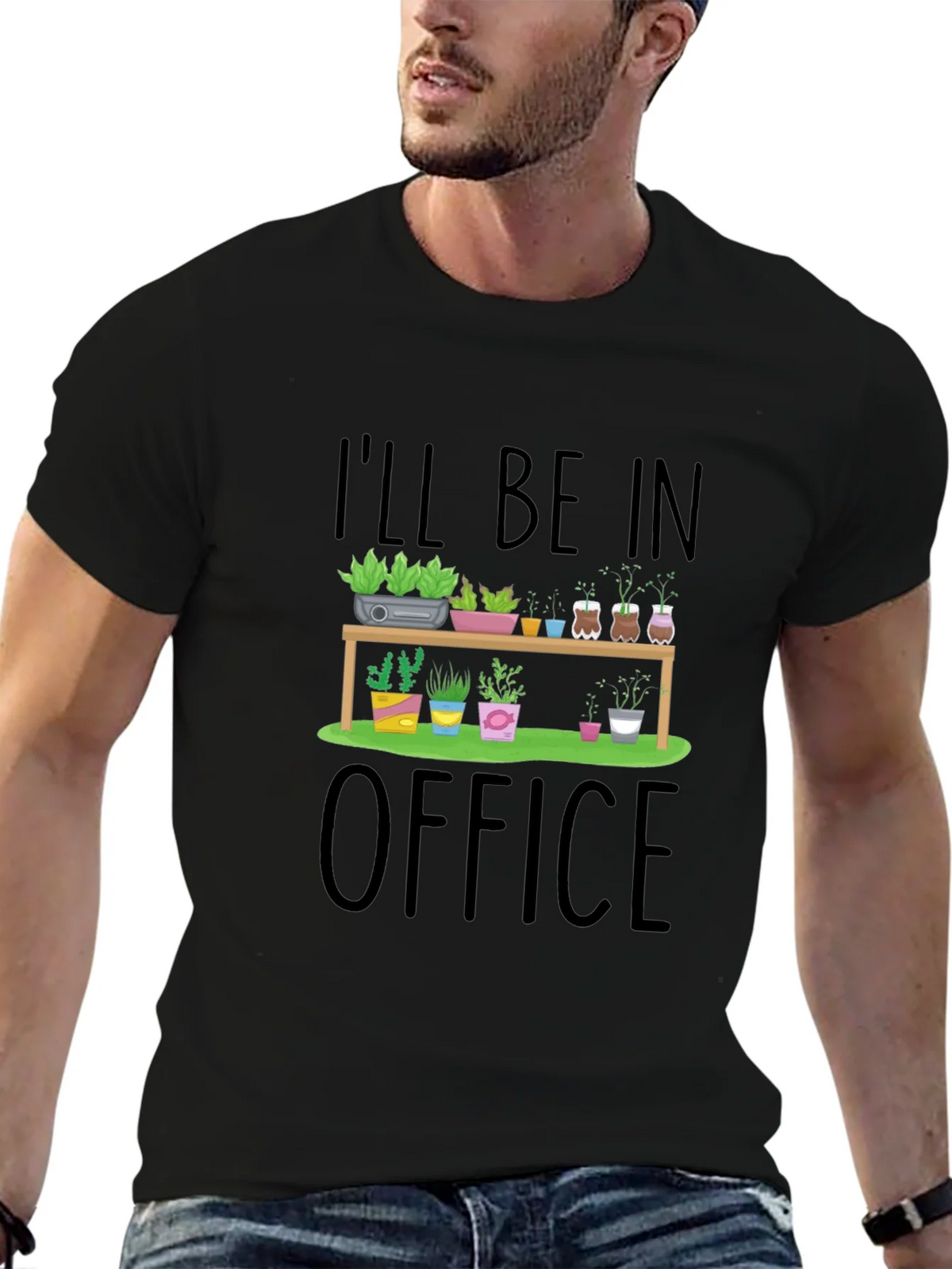 Ill Be In My Plant Office Graphic T-Shirt product image 6