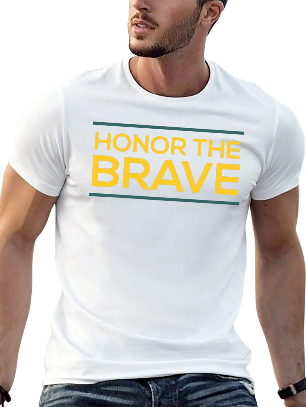 Honor The Brave Graphic T-Shirt - Black product image 12