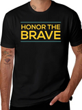 Honor The Brave Graphic T-Shirt - Black product image 1