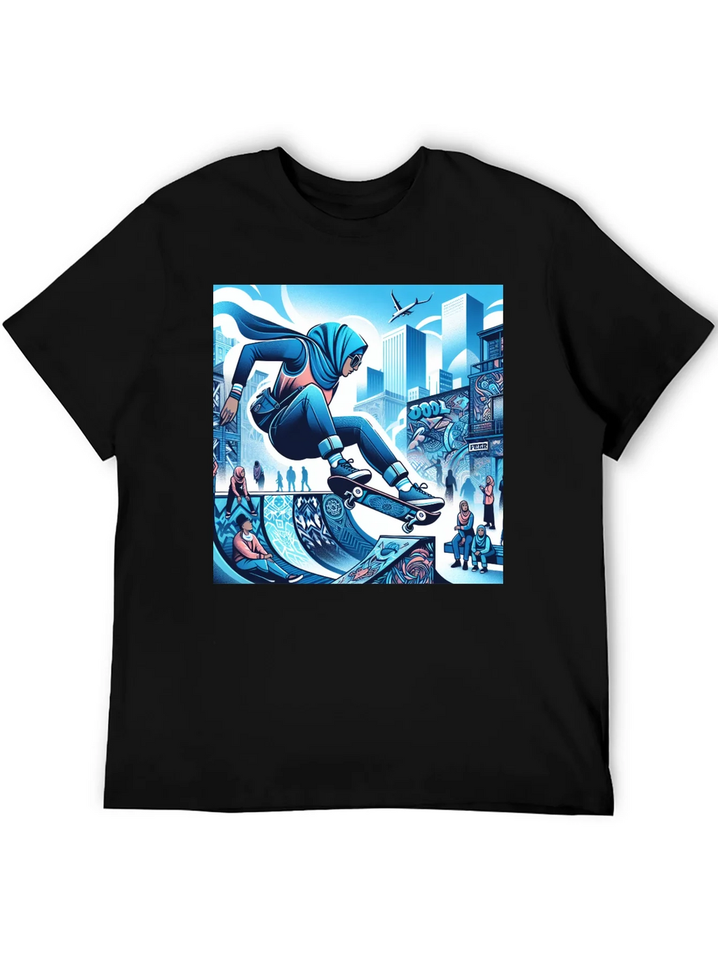 Skateboarding Hijabi Tee product image 4