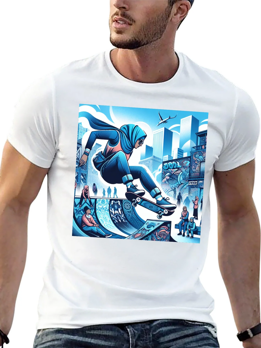 Skateboarding Hijabi Tee product image 8