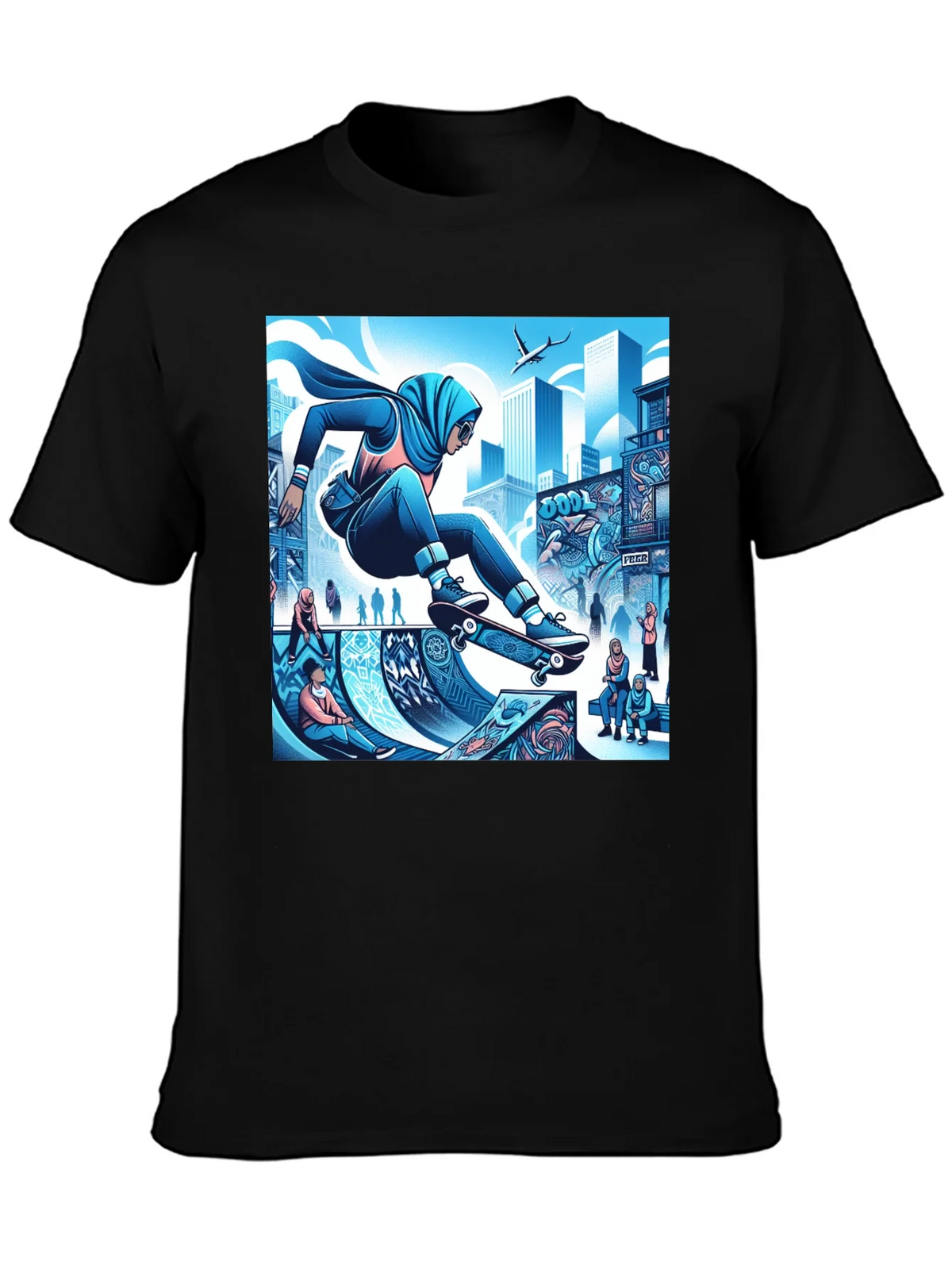 Skateboarding Hijabi Tee product image 3