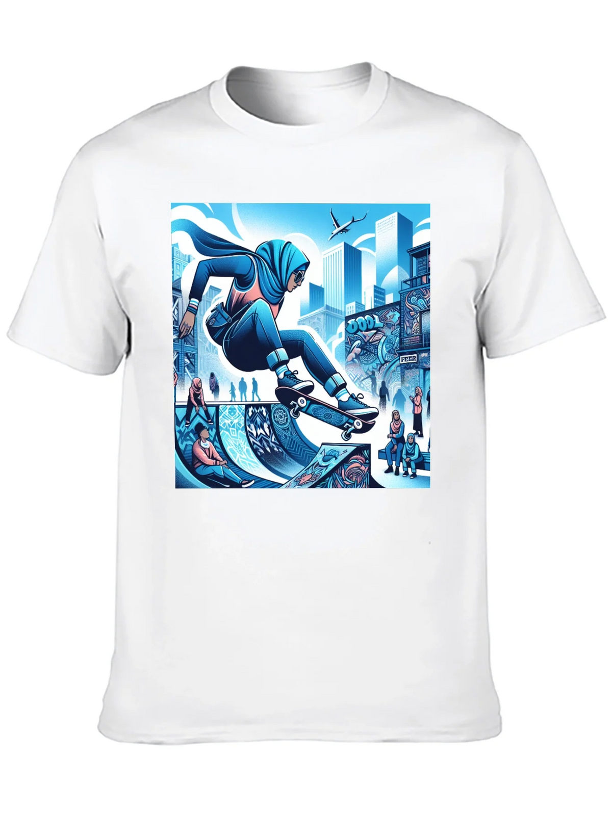 Skateboarding Hijabi Tee product image 7