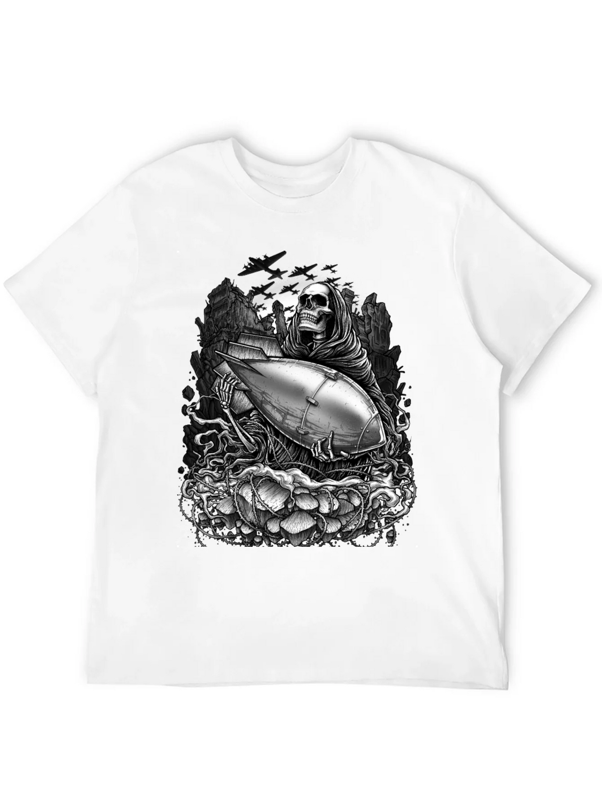 Grim Reaper Bomb Graphic T-Shirt product image 11