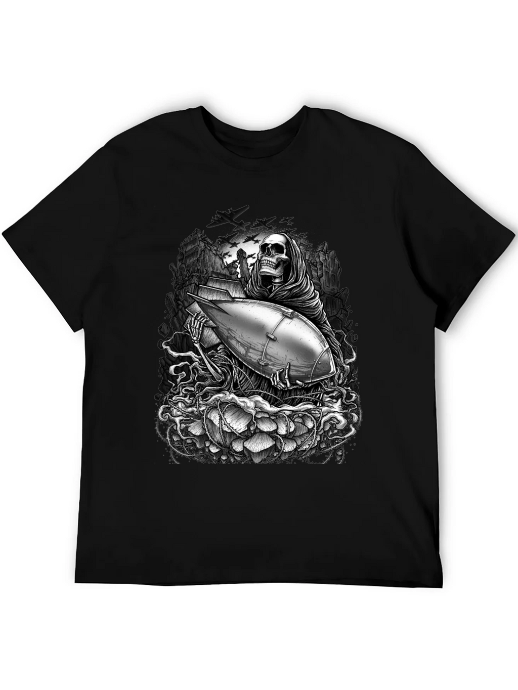 Grim Reaper Bomb Graphic T-Shirt product image 5