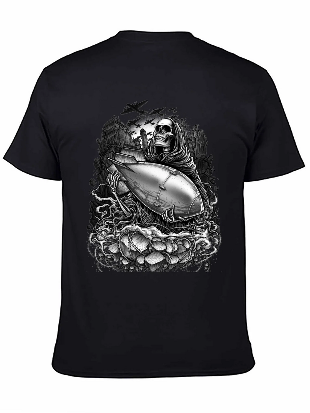 Grim Reaper Bomb Graphic T-Shirt product image 4