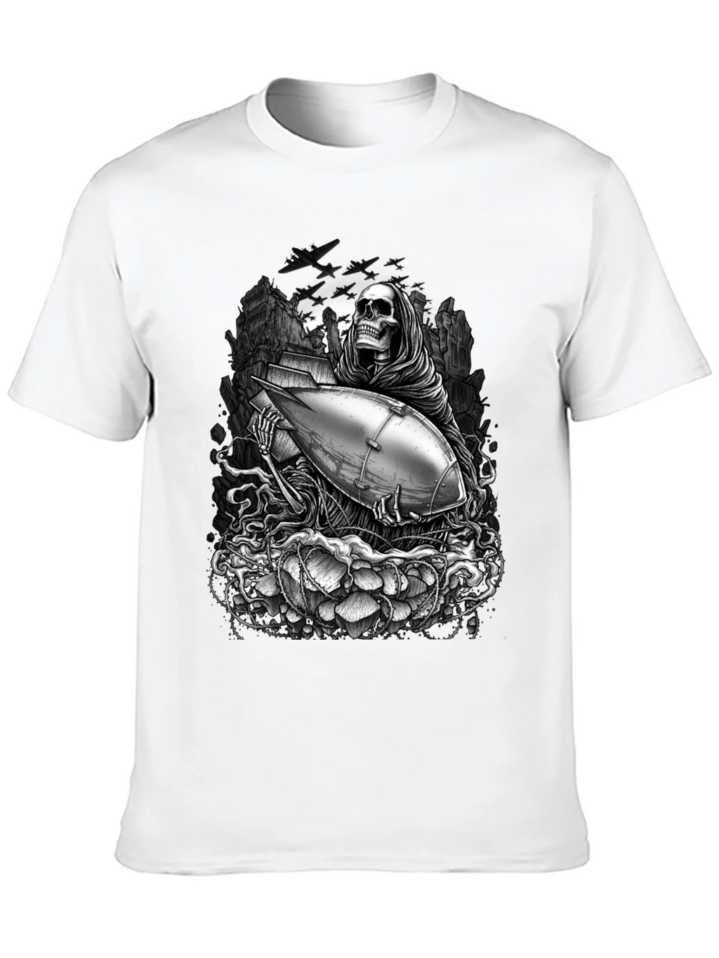 Grim Reaper Bomb Graphic T-Shirt product image 9