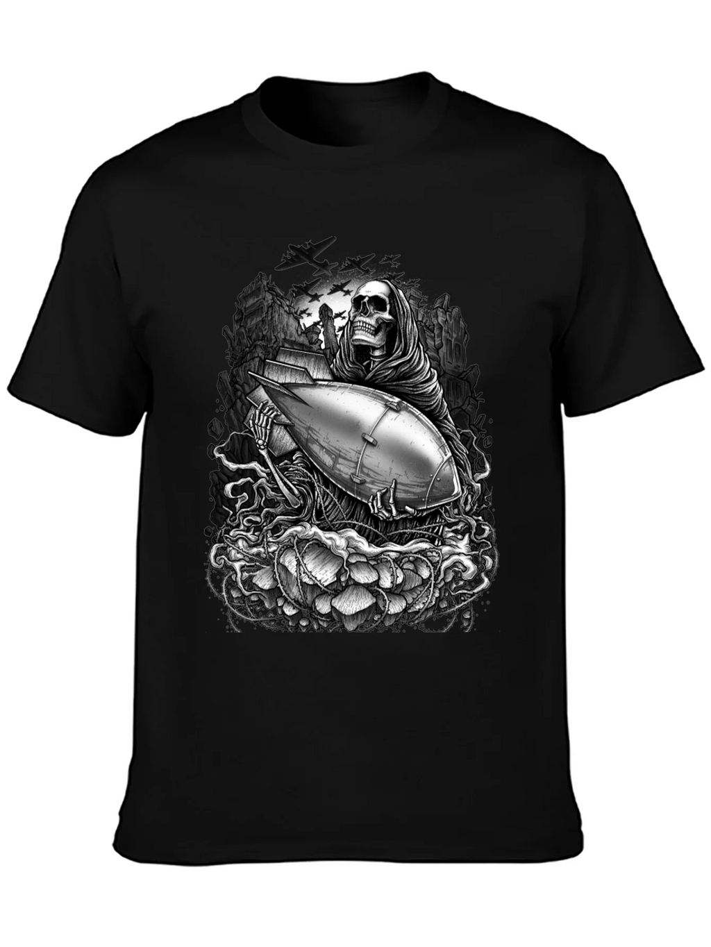 Grim Reaper Bomb Graphic T-Shirt product image 3