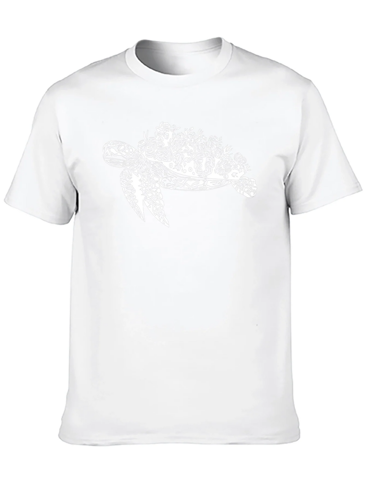 Sea Turtle Graphic Print Black T-Shirt product image 9