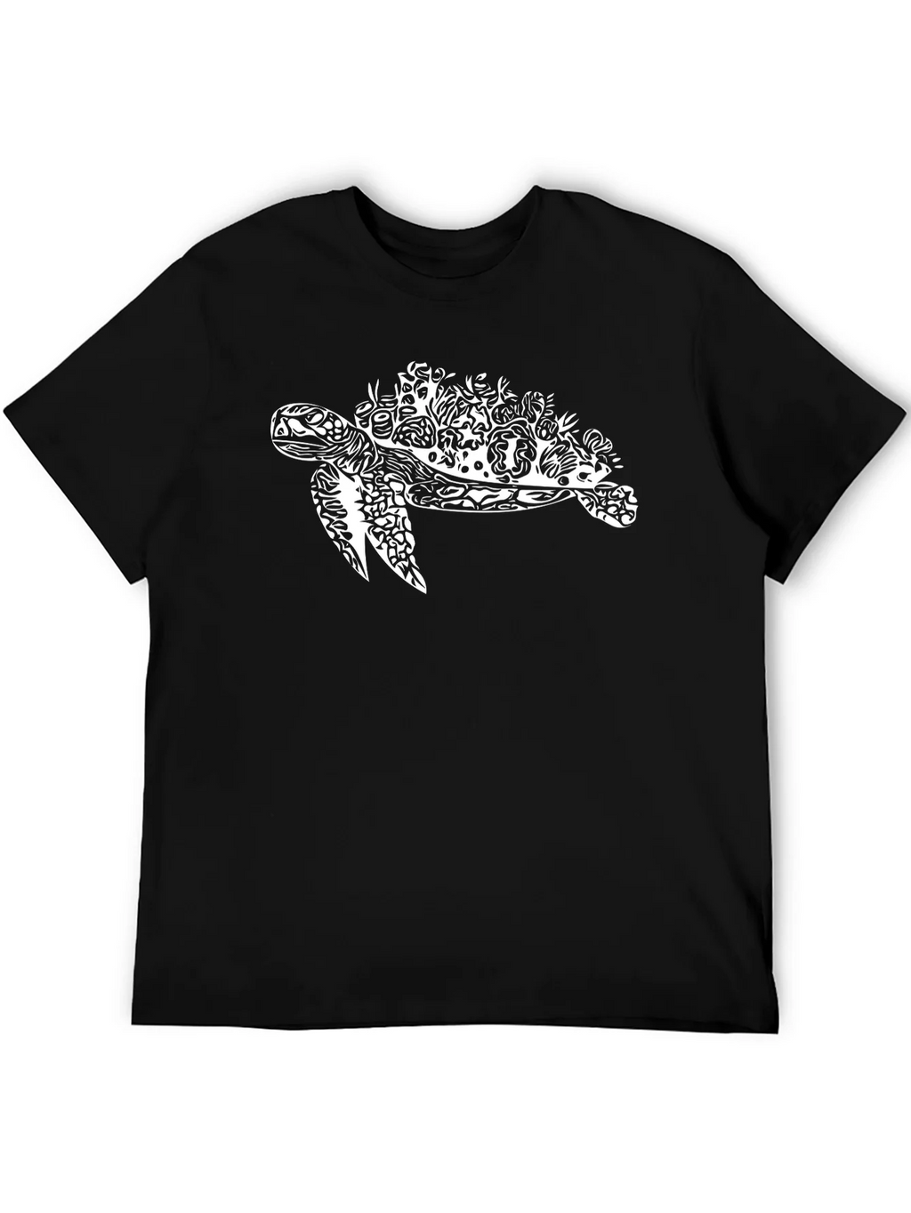 Sea Turtle Graphic Print Black T-Shirt product image 5