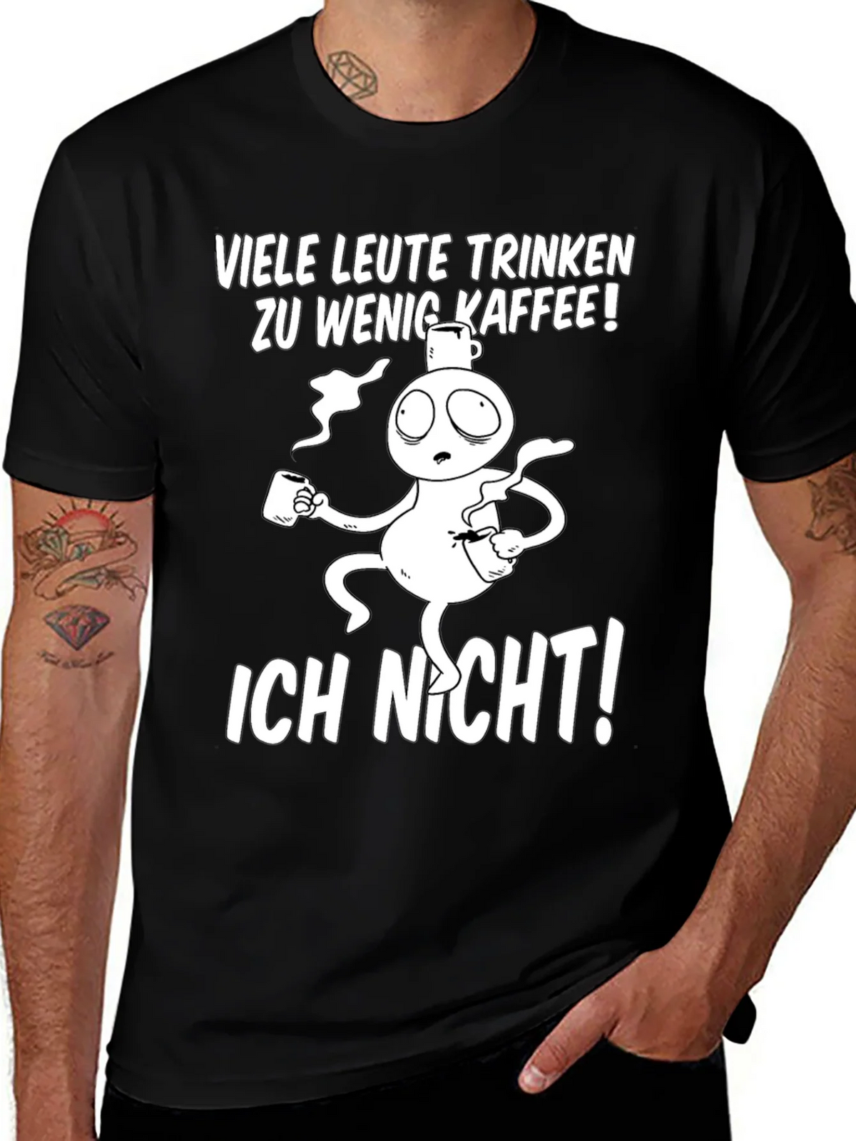 Funny Coffee T-Shirt - Viele Leute Trinken Zu Wenig Kaffee! product image 1