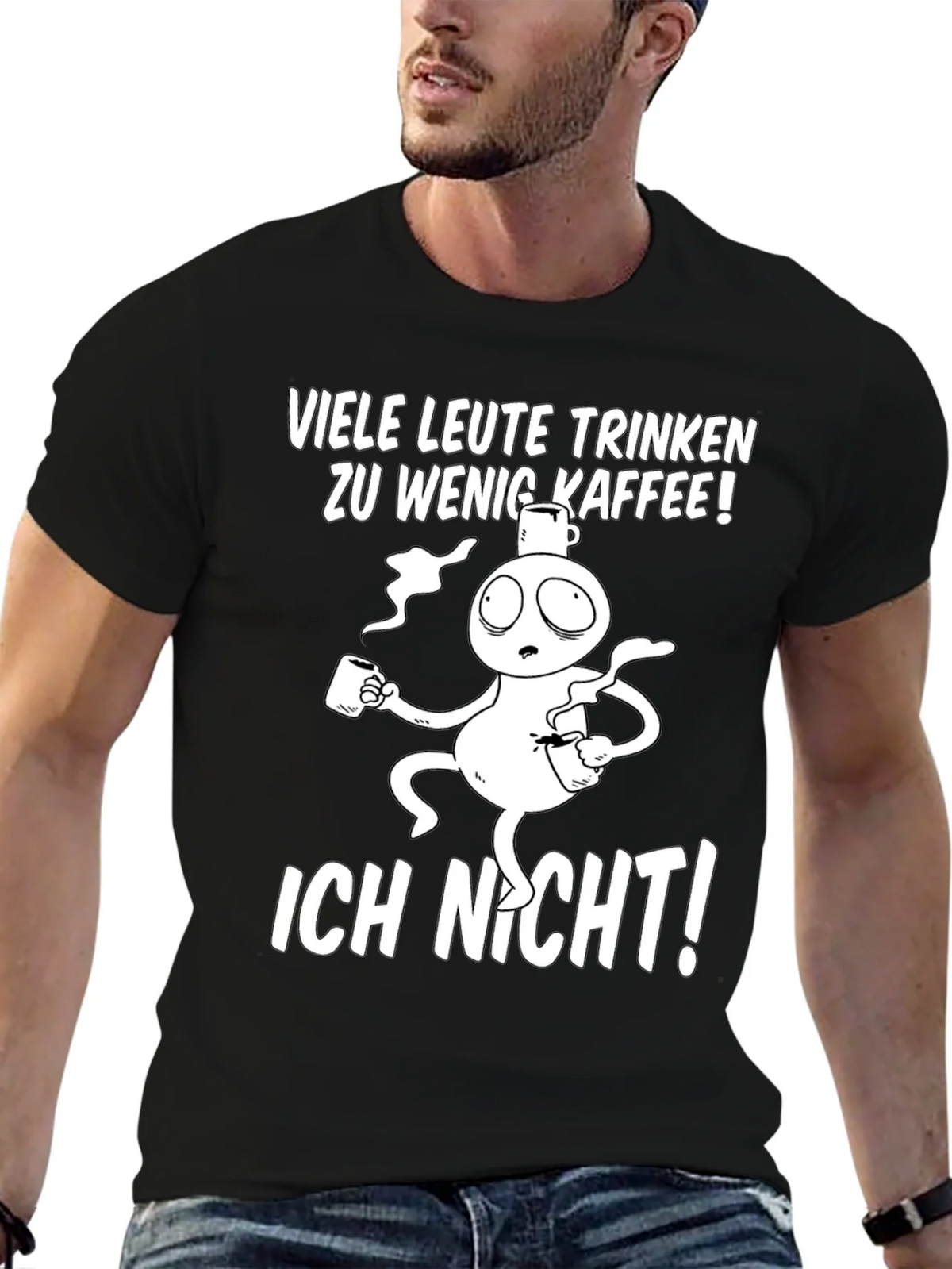Funny Coffee T-Shirt - Viele Leute Trinken Zu Wenig Kaffee! product image 6