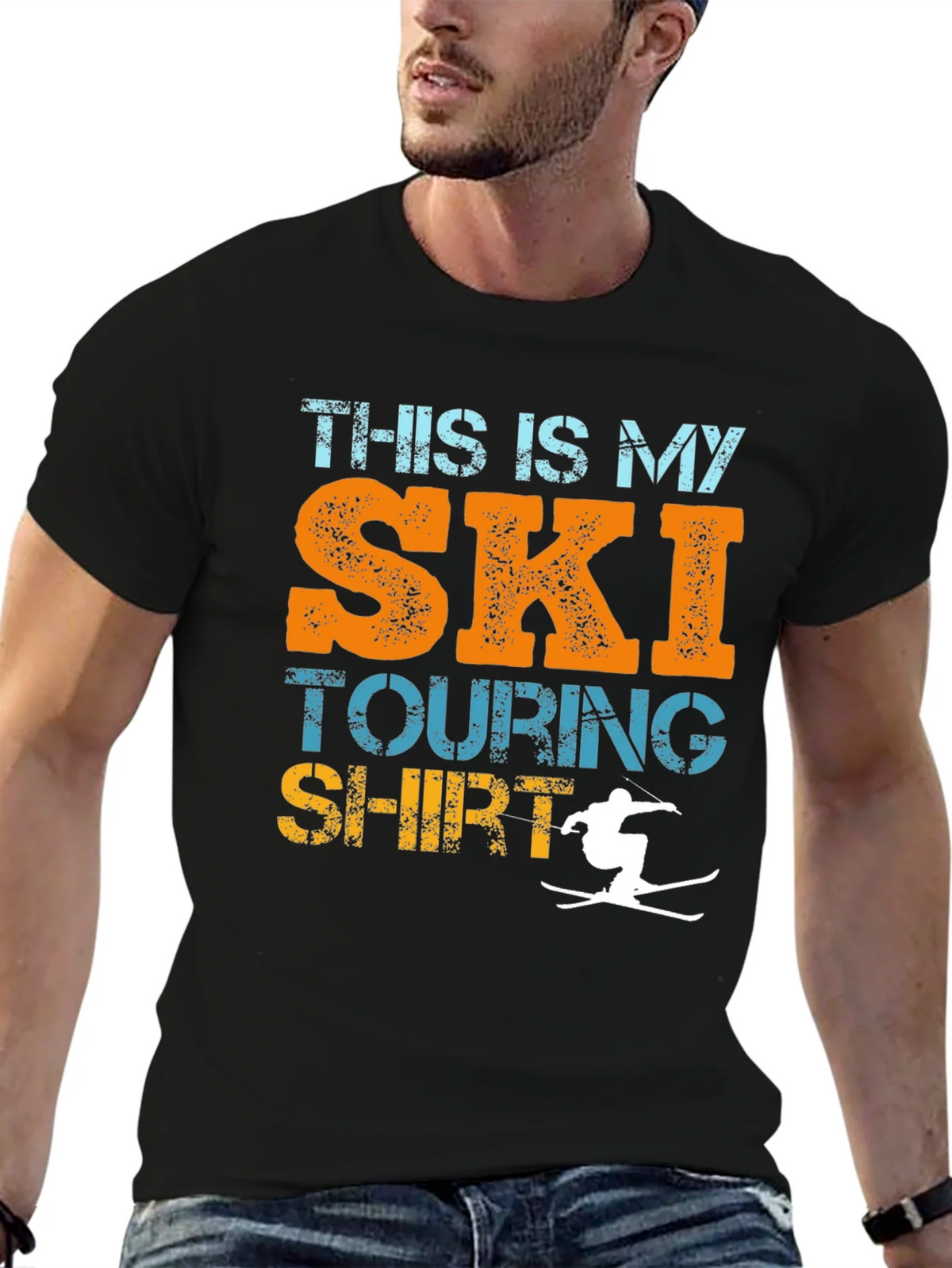 Ski Touring Shirt - Funny Skiing T-Shirt product image 4