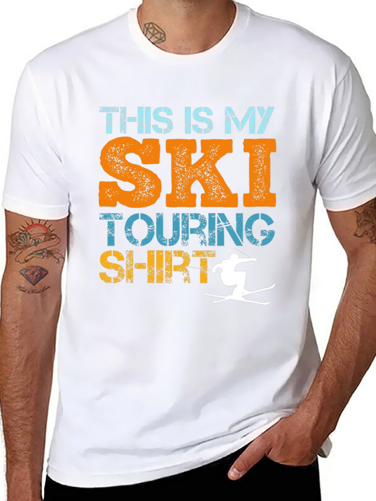 Ski Touring Shirt - Funny Skiing T-Shirt product image 5