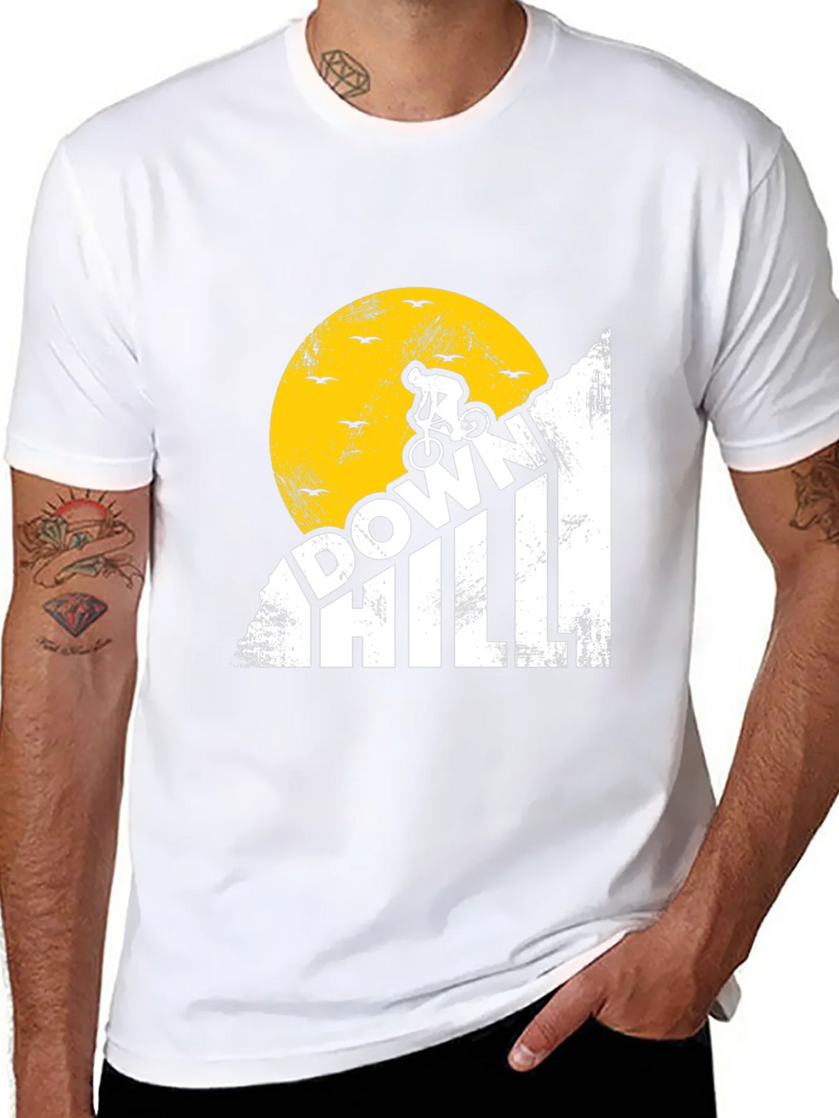 Downhill Mountain Biker T-Shirt product image 7