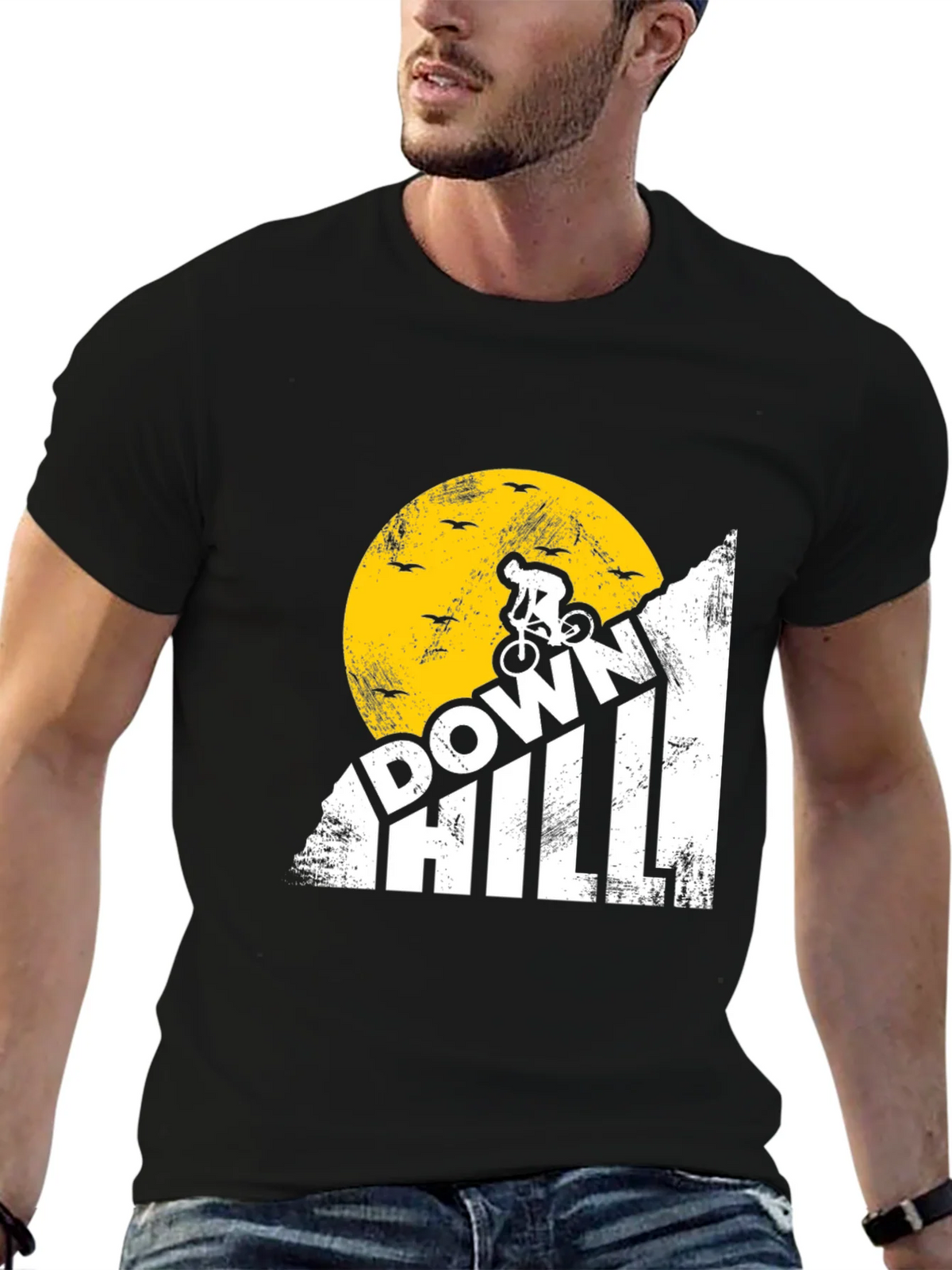 Downhill Mountain Biker T-Shirt product image 6