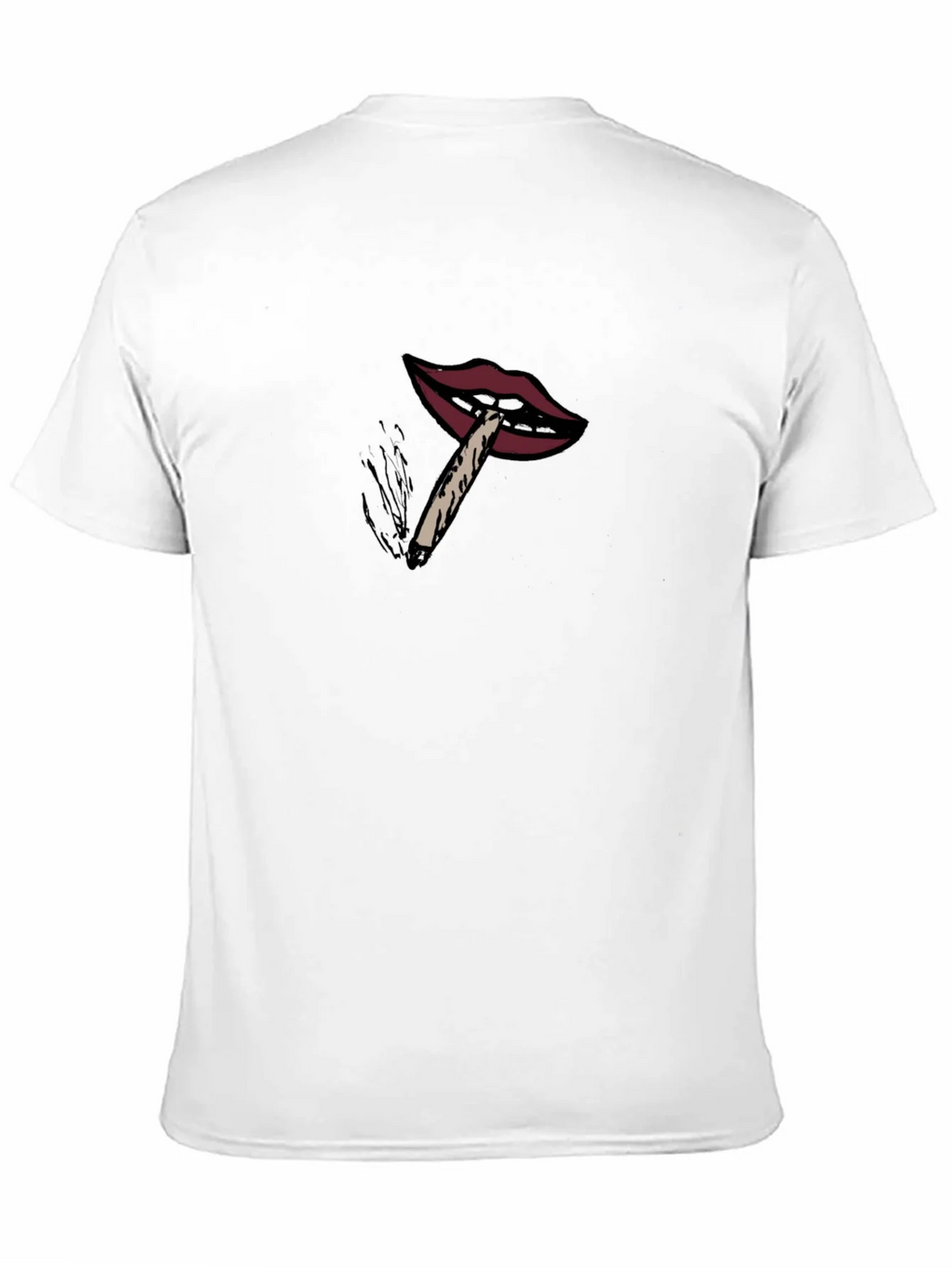 Lips Smoking Joint Graphic T-Shirt product image 10