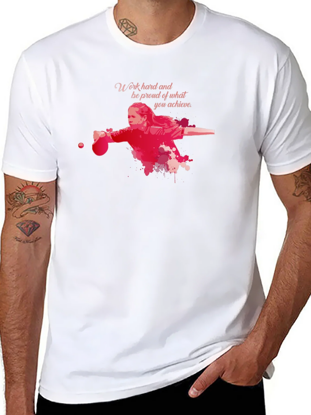 Work Hard Table Tennis T-Shirt product image 7