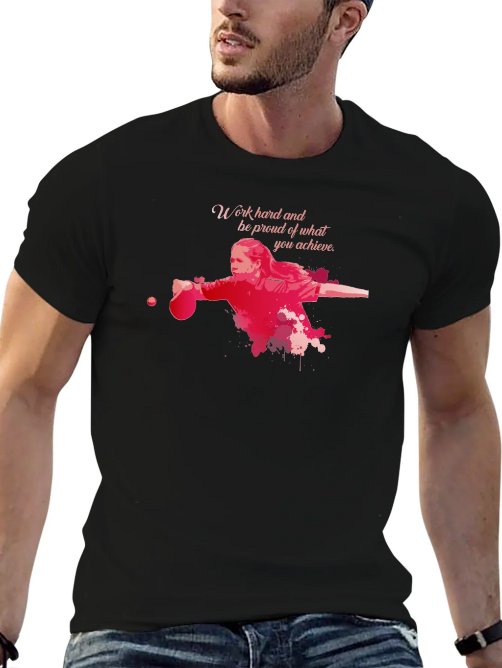 Work Hard Table Tennis T-Shirt product image 6