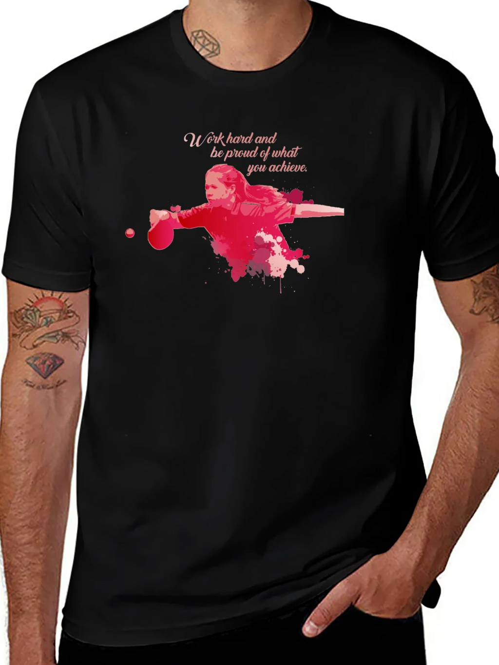 Work Hard Table Tennis T-Shirt product image 1