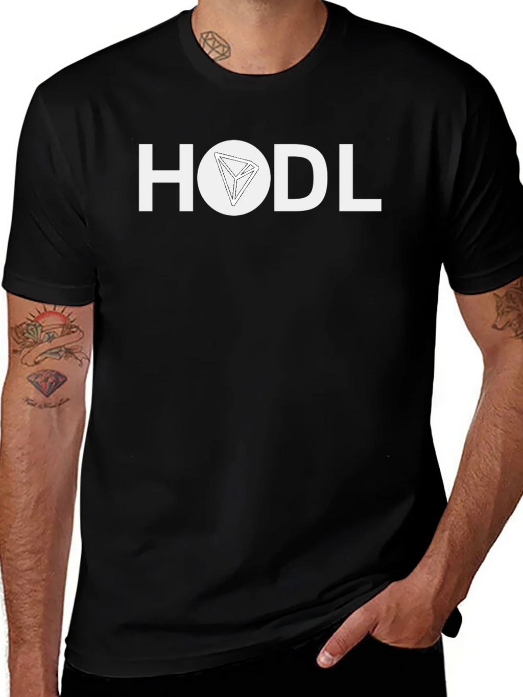 HODL Tron Crypto T-Shirt - Black product image 1