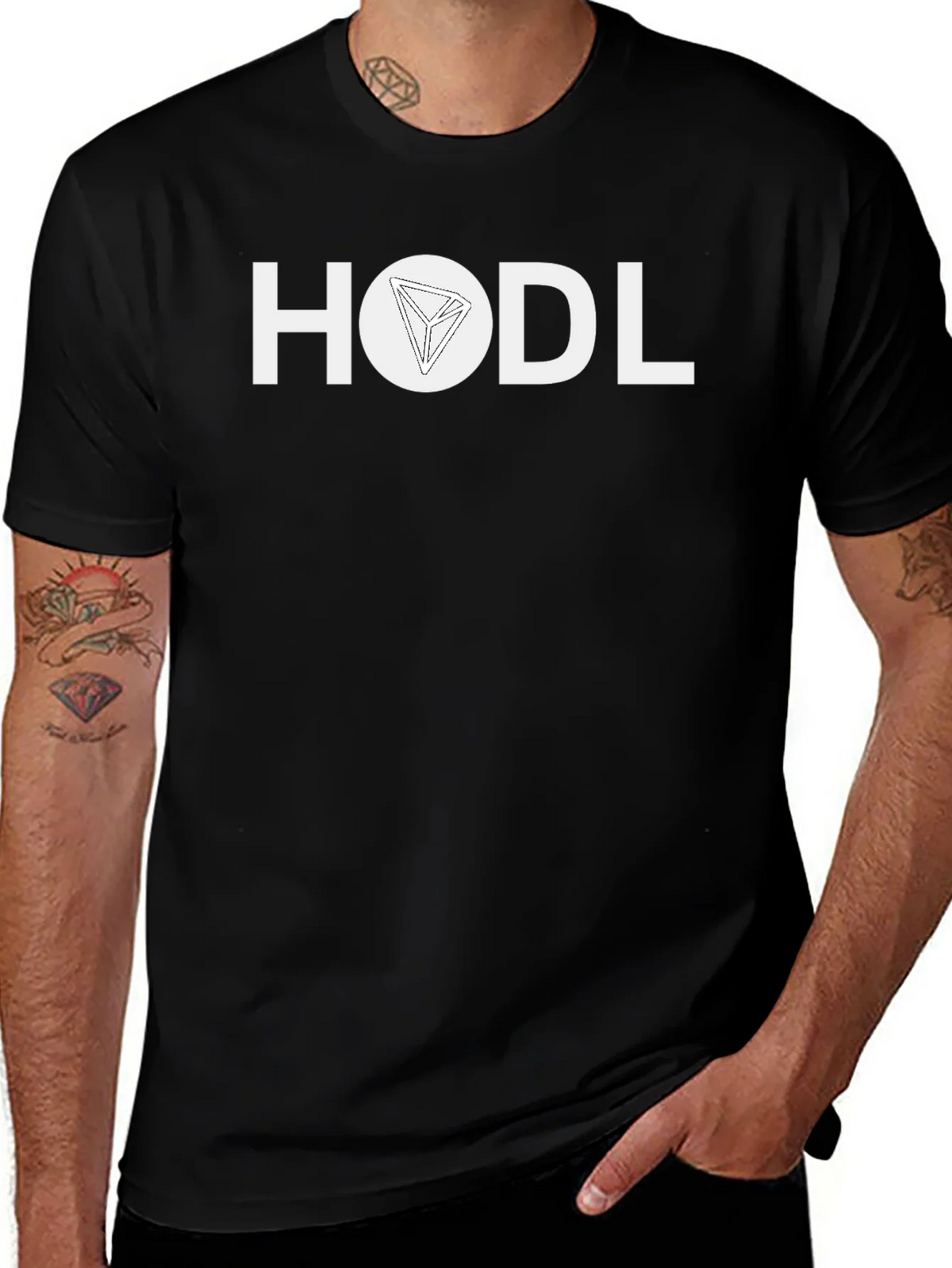 HODL Tron Crypto T-Shirt - Black product image 1