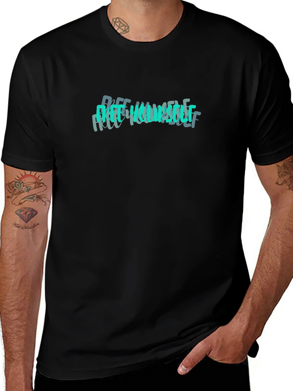 Free Yourself Graphic Tee - Black product image 1