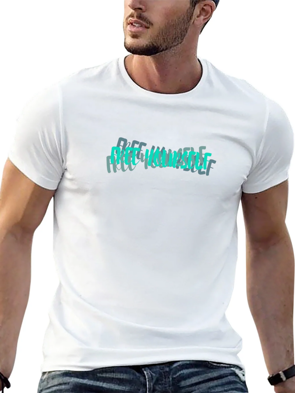 Free Yourself Graphic Tee - Black product image 12