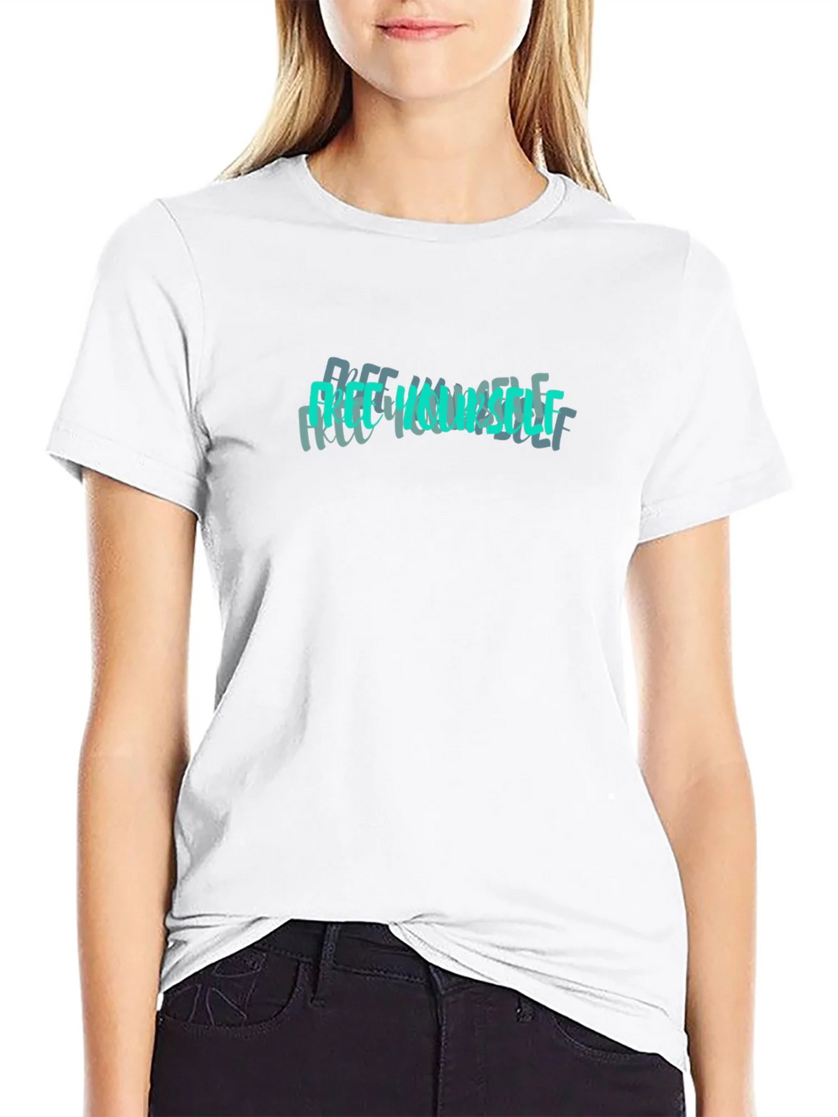 Free Yourself Graphic Tee - Black product image 8