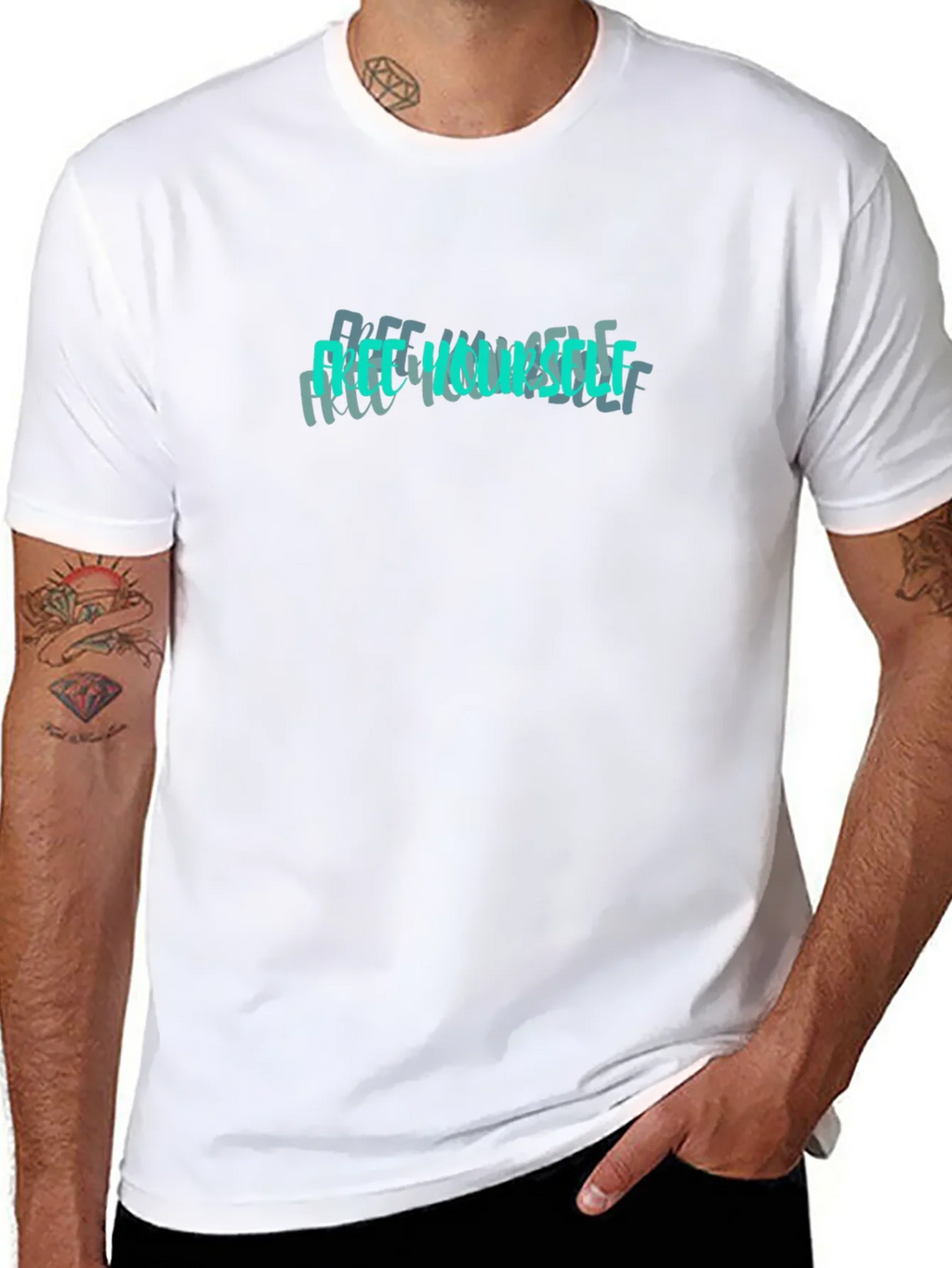 Free Yourself Graphic Tee - Black product image 7