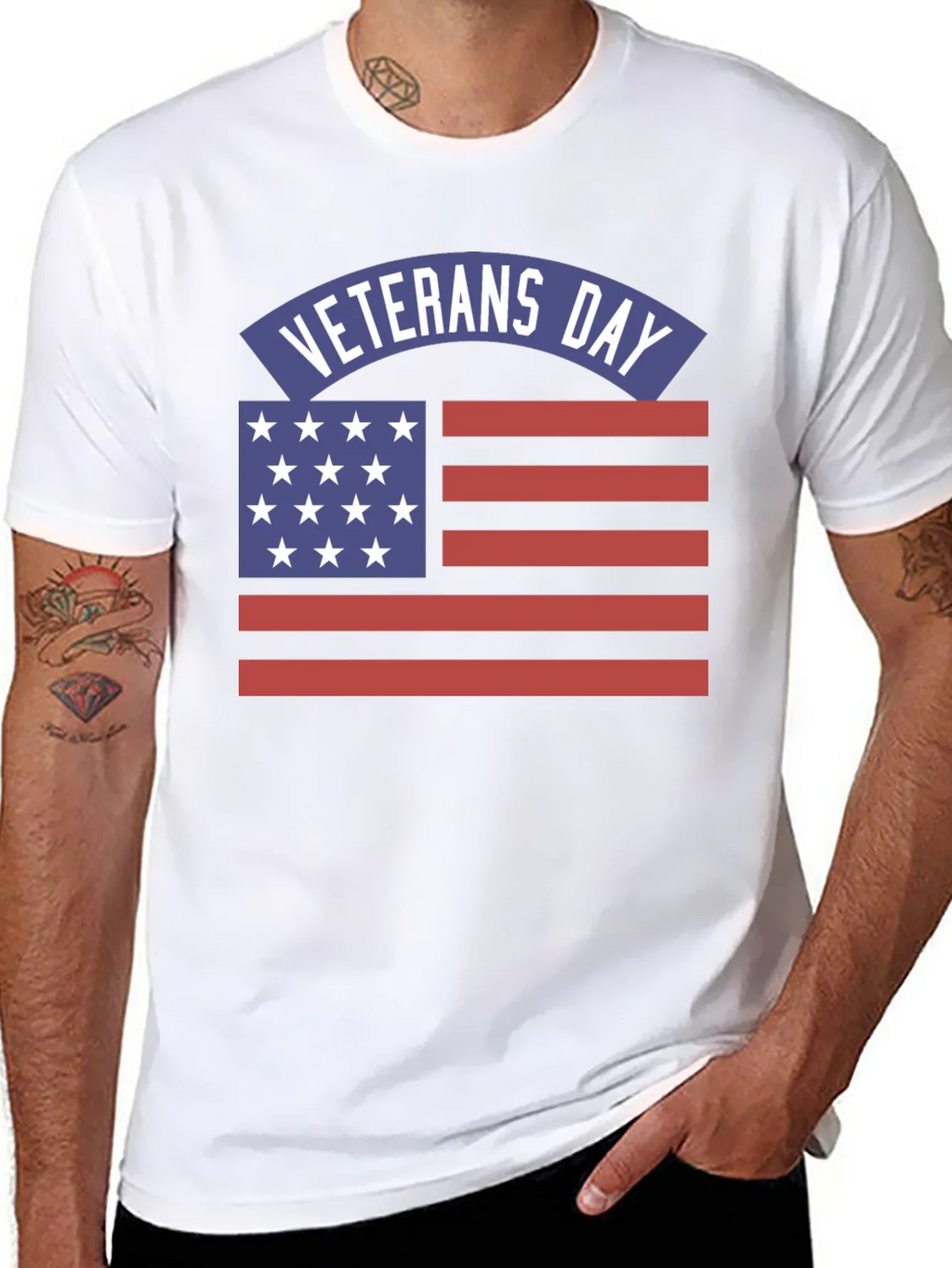Veterans Day American Flag T-Shirt product image 7
