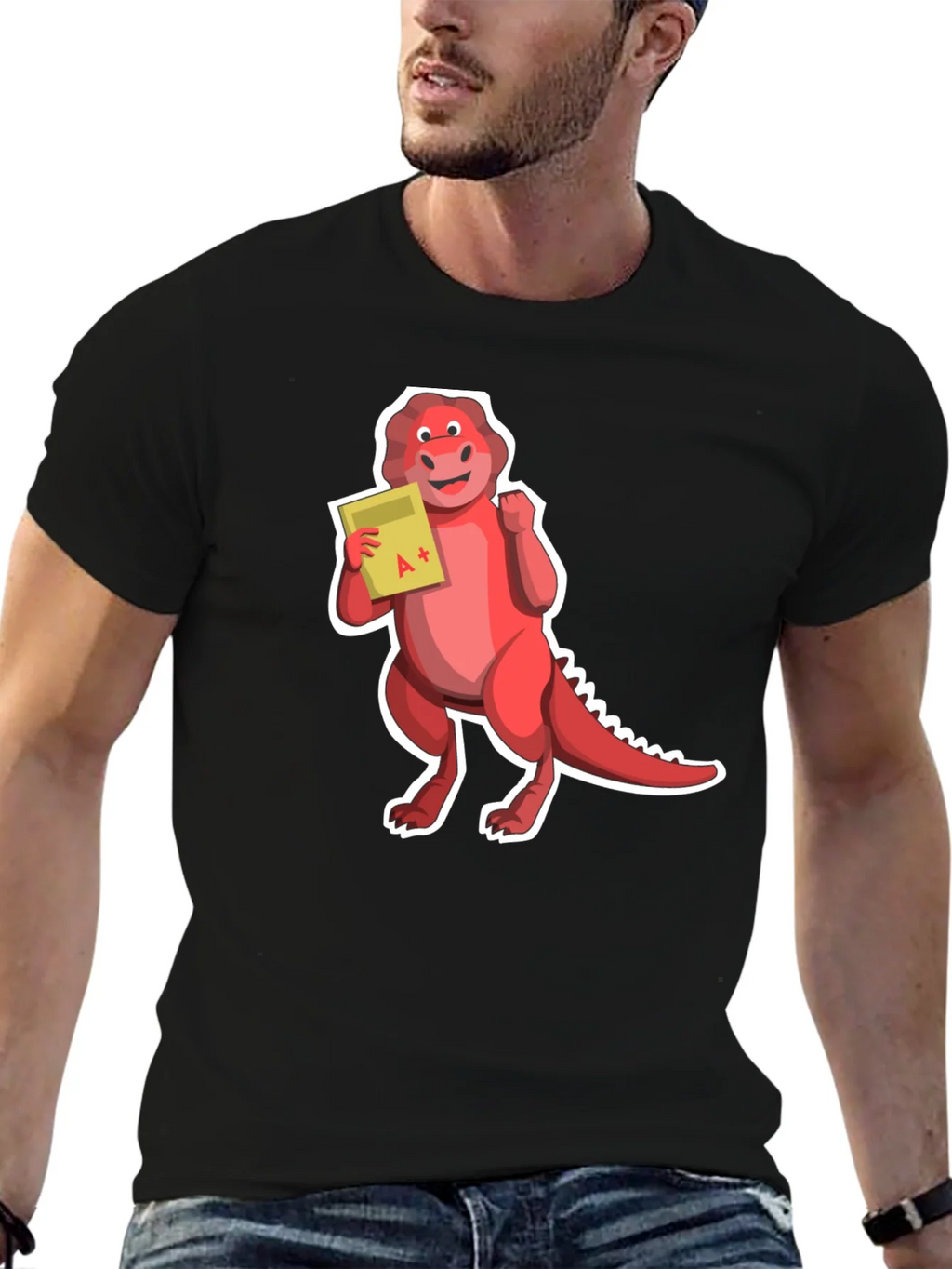 Dino A+ T-Shirt - Black Short Sleeve product image 6
